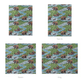 Bears Catching Salmon Mockup Comforter Sizing