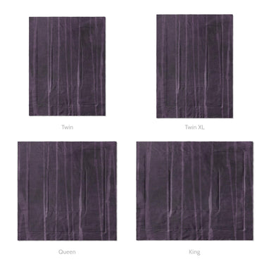 Felix Bleach Dye Deep Purple Mockup Comforter Sizing