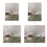 Stormy Narragansett Pier by Thomas Bircher Mockup Comforter Sizing