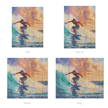 Dreamwave Surfer Mockup Comforter Sizing