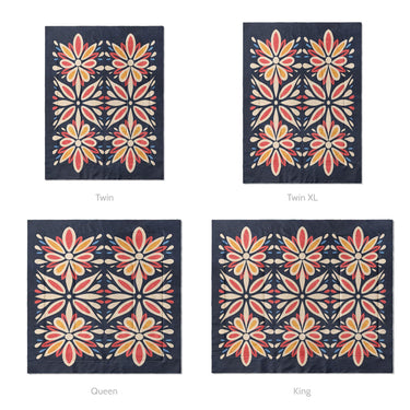 Jasmina Navy Multicolor Mockup Comforter Sizing