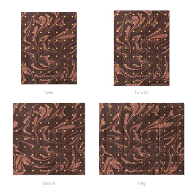 Acid Burn Clay & Yellow Mockup Comforter Sizing