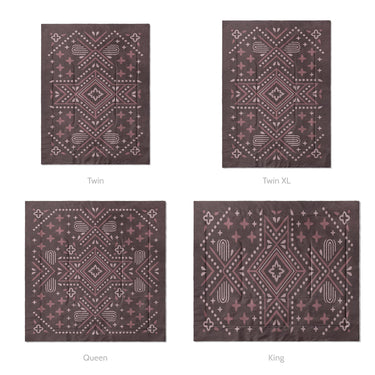 Durand Burgandy Mockup Comforter Sizing