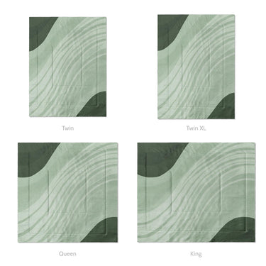 Elowin Green Mockup Comforter Sizing
