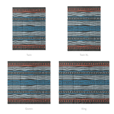 Delsin Blue & Black Mockup Comforter Sizing