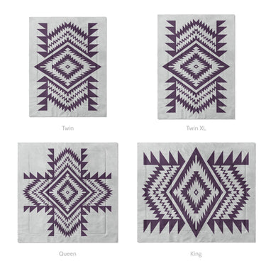 Reyno Eggplant & Stone Mockup Comforter Sizing