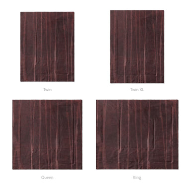 Felix Bleach Dye Burgandy Mockup Comforter Sizing