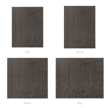 Terlingua Copper & Steel Mockup Comforter Sizing