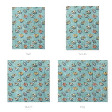 Lazy River Mockup Comforter Sizing