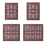 Topanga Burgandy & Pink Mockup Comforter Sizing