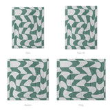 Twyla Checkered Aquamarine Mockup Comforter Sizing