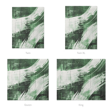 Emil Forest Green Mockup Comforter Sizing