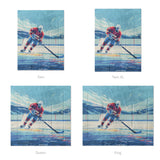 8 Bit Pond Hockey Mockup Comforter Sizing