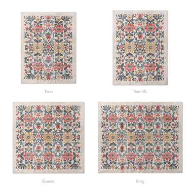 Corriana Navy & Red Mockup Comforter Sizing