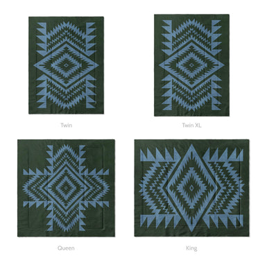 Reyno Columbia & Forest Mockup Comforter Sizing
