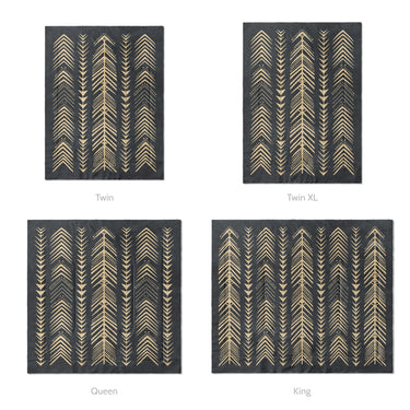 Yokanna Navy & Ivory Mockup Comforter Sizing