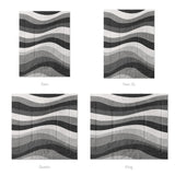 Sinuous Grey Monochrome Mockup Comforter Sizing