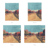 Southwestern Ghost Town Mockup Comforter Sizing