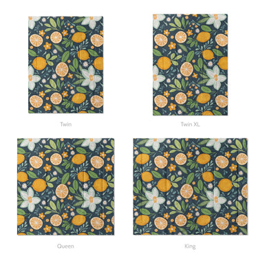Lemon and Sage Mockup Comforter Sizing