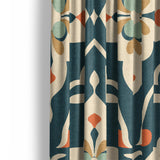 Merrin Blue & Ivory Mockup Curtain Detail