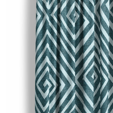 Hoffman Teal Mockup Curtain Detail