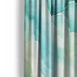 Zephyr Watercolor Blue & Green Mockup Curtain Detail