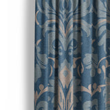 Agnes Denim Blue Mockup Curtain Detail
