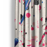 Kayla Paint Splatter Mockup Curtain Detail