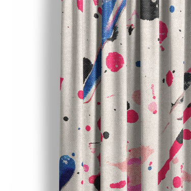Kayla Paint Splatter Mockup Curtain Detail