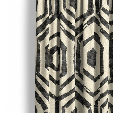 Torrance Black & Ivory Mockup Curtain Detail