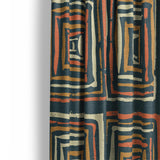 Diego Orange & Navy Mockup Curtain Detail