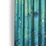 Sylvie Seafoam & Teal Mockup Curtain Detail