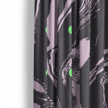 Acid Burn Purple & Green Mockup Curtain Detail