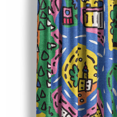 Kids Road Map Mockup Curtain Detail