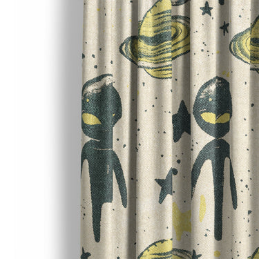 Space Aliens Mockup Curtain Detail