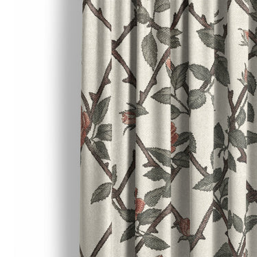 Rose Lattice Mockup Curtain Detail