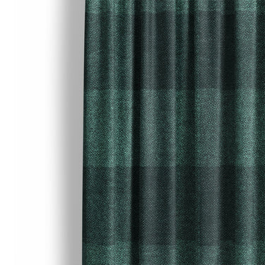 Buffalo Plaid Deep Teal Mockup Curtain Detail