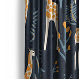 Safari Giraffes Mockup Curtain Detail