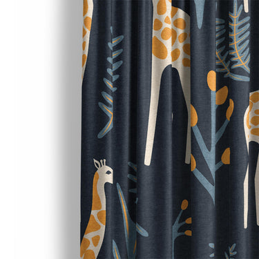 Safari Giraffes Mockup Curtain Detail