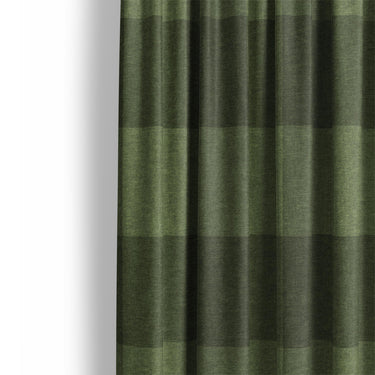 Buffalo Plaid Dark Olive Mockup Curtain Detail