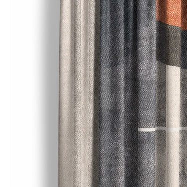 Gordian Navy & Orange Mockup Curtain Detail