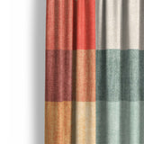 Polyphony Multicolor Earthtone Mockup Curtain Detail