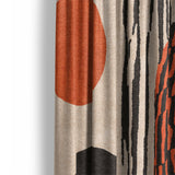 Charl Orange & Taupe Mockup Curtain Detail