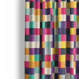 Pixel Mosaic Multicolor Midtone Mockup Curtain Detail