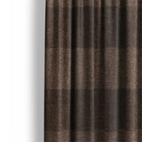 Buffalo Plaid Hickory Brown Mockup Curtain Detail