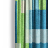 Henry Blue & Green Mockup Curtain Detail