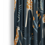 Safari Giraffes Mockup Curtain Detail