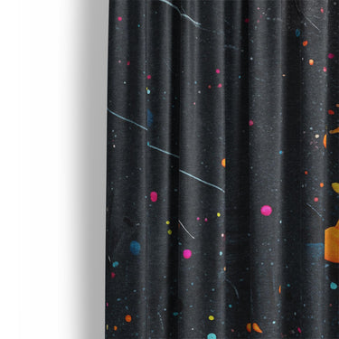 Jacob Navy & Orange Mockup Curtain Detail