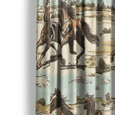 Wild Horses Mockup Curtain Detail