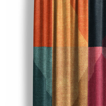 Faraz Multicolor Mockup Curtain Detail
